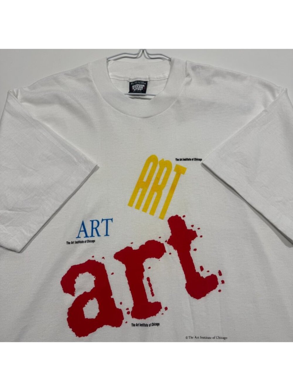 Vintage 1980s Art Institute of Chicago Promo T-shirt Screen Stars XL White